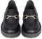 PS Poelman LEIN - Dames instappers - Chunky zool 4 cm - Zwart