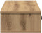 vidaXL - Wandschap - met - lades - 100x37,5x19cm - bewerkt - hout - artisanaal - eiken