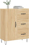 vidaXL - Dressoir - 69,5x34x90 - cm - bewerkt - hout - sonoma - eikenkleurig