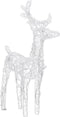 vidaXL - Kerstversiering - rendieren - en - slee - 160 - LED's - 130 - cm - acryl