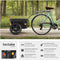 tectake® CargoXpress - Fietskar 2-in-1 - Bagagekar en Duwwagen - Belastbaar tot 50kg