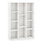 Coast Boekenkast 11 Vakken - Moderne Geometrische Kamerplank - Wit 74x24x106 cm