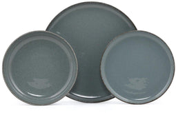 Vente-unique SANCHA - Servies van porselein - 18 stuks - Blauw