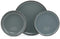 Vente-unique SANCHA - Servies van porselein - 18 stuks - Blauw