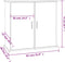 vidaXL - Aquariumstandaard - 81x36x73 - cm - bewerkt - hout - grijs - sonoma - eiken
