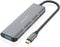 Aisens A109-0762 - USB Hub - 3x USB 3.2 Gen1 5Gb/s en 1x USB 3.2 Gen1 type-C - Grijs
