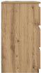 vidaXL - Nachtkastjes - 2 - st - 40x35x62,5 - cm - bewerkt - hout - artisanaal - eiken
