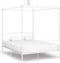 vidaXL - Hemelbedframe - metaal - wit - 180x200 - cm