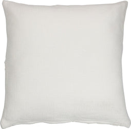 J-Line kussen Blad Fijn Vierkant - polyester - wit