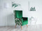 Beliani ONEIDA - Fauteuil - Groen - Fluweel