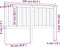vidaXL - Hoofdbord - 166x6x101 - cm - massief - grenenhout - grijs