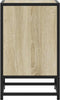 vidaXL - Nachtkastjes - 2st - 40x31x50cm - bewerkt - hout - en - metaal - sonoma - eiken