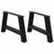 vidaXL - Salontafelpoten - 2 - st - A-vormig - 70x(30-31) - cm - staal - zwart