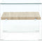vidaXL - Salontafel - 50x50x45 - cm - gehard - glas - transparant