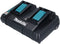 Makita DC18RD - Oplader - Snellader voor 2 accu's - USB uitgang