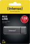 Intenso Alu Line - USB 2.0 - 128GB - Antraciet