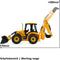 Jamara Radiografische Jcb Backhoe Loader 1:20 Geel