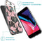 iMoshion Hoesje Geschikt voor iPhone SE (2022) / SE (2020) / 8 / 7 Hoesje Siliconen - iMoshion Design hoesje - Roze / Transparant / Cherry Blossom
