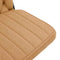 vidaXL - Bureaustoel - beige - gekrulde - wolachtige - stof