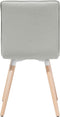 BROOKLYN - Eetkamerstoel - Grijs - Polyester