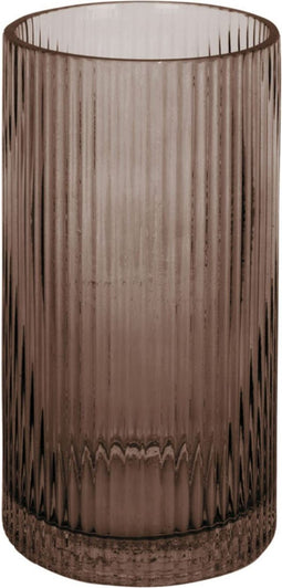 Present Time Vaas Allure Straight - Glas Chocolade Bruin - Ø10x20cm - Modern