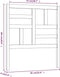 vidaXL - Hoofdbord - 81x4x104 - cm - massief - grenenhout - wit