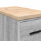 vidaXL - Garagekast - 30x51x85 - cm - massief - grenenhout - grijs - sonoma