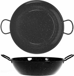 Vaello Diepe Pan Met Handvat Vaello Zwart Geëmailleerd Staal (Ø 30 Cm)