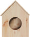 vidaXL - Kattenhuis - 41x50x50 - cm - massief - grenenhout