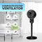 Breeze Ventilator - Statiefventilator - Extra Krachtig Fluisterstil - Zwart