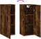 vidaXL - Hangkast - 34,5x34x90 - cm - gerookt - eikenkleurig