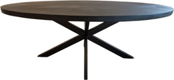 Eettafel Akola ovaal 190x100- Zwart | Meubelplaats