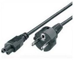 Equip 112150 - Stroom Aansluitkabel - C5 naar Schuko - 1,8 m - Zwart