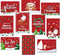 Sparklyn 30x Luxe Dubbelzijdige Kerstkaarten - Hoogwaardig Papier - Blanco - (30 stuks)
