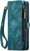 Caseme - Geschikt voor iPhone 15+ / 15 Plus - Vintage 2 in 1 portemonnee hoes - Lichtblauw