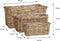 Mica Decorations Marcia - Plantenmanden - Set van 3 - Rotan - Grijs (set van 3)