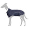 Hondenregenjas met reflecterende strips polyester marineblauw S
