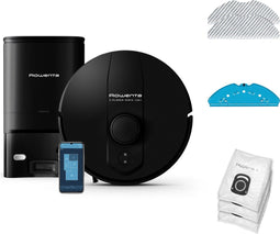 Rowenta X-Plorer Serie 135+ RR91D5 - Robotstofzuiger - Automatisch Leegstation - 5000 Pa Zuigkracht - Dweilfunctie - Zwart