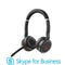 Jabra Evolve 75 MS - Stereo Headset - 4 microfoons met ANC - Rood Zwart