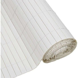 Dubbelzijdig PVC rietgaas - NATURE - 1 x 3 m - 1600 g/m² - Verduisterend 4/5 - Anti-UV - Wit