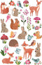 Petit Monkey Tattoos woodland friends en we are family - Set van 2 - Dieren - Plaktattoo - 4 Vellen - Tijdelijke tattoos kinderen