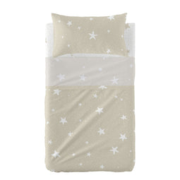 Set beddengoed HappyFriday Basic Kids Little star Beige Wieg voor baby's 2 Onderdelen