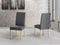 BROADWAY - Eetkamerstoel - Grijs - Polyester