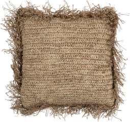 J-Line kussen Jeff Vierkant - rotan - naturel - large