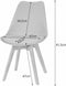 Viking Choice MARK - Eetkamerstoel - eco leer - beuken poten - wit