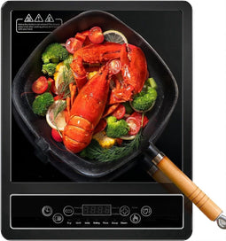 Royalty Line® EIP2000 - Inductie Kookplaat - 2000W 1 Kookzone met Timer - Zwart