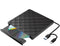 Wadu Externe DVD Speler - USB 3.0 & USB-C - Plug & Play - Zwart