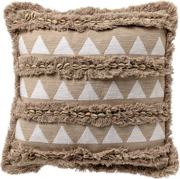 Dutch Decor COSTA - Kussenhoes 45x45 cm Pumice Stone - beige - met rits