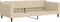 vidaXL - Slaapbank - 90x200 - cm - stof - crèmekleurig