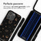 imoshion Hoesje Geschikt voor iPhone 15 Pro Hoesje Met Koord - imoshion Siliconen design hoesje met koord - Zwart / Sky Black